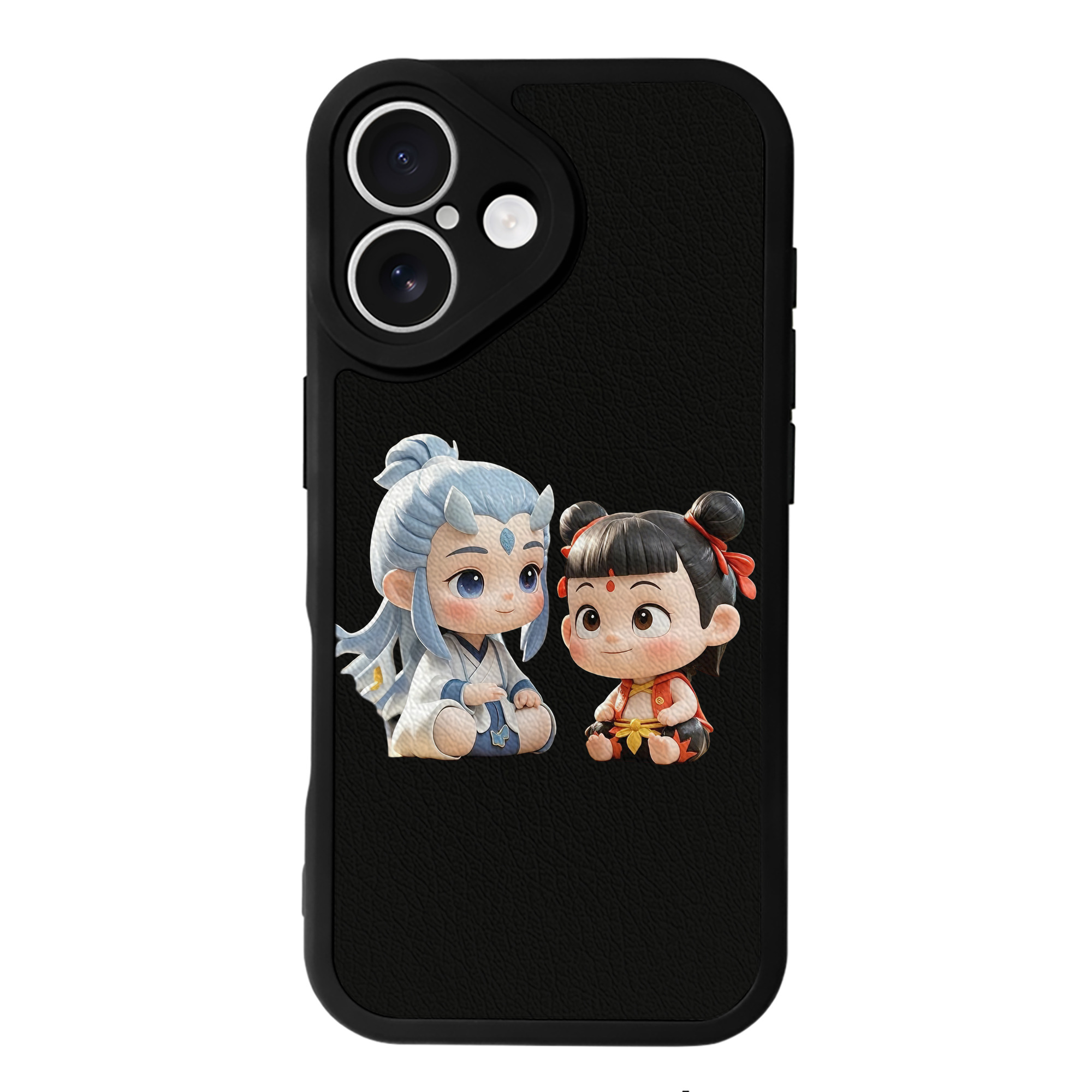 （画像用） Ne Zha 2 ナタ 魔童の大暴れ 【iPhone 16シリーズ対応】シリコンスマホケース（レザー調） 材質：シリコン